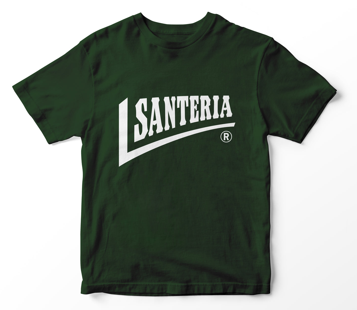 T-shirt Santeria verde - logo FLUO