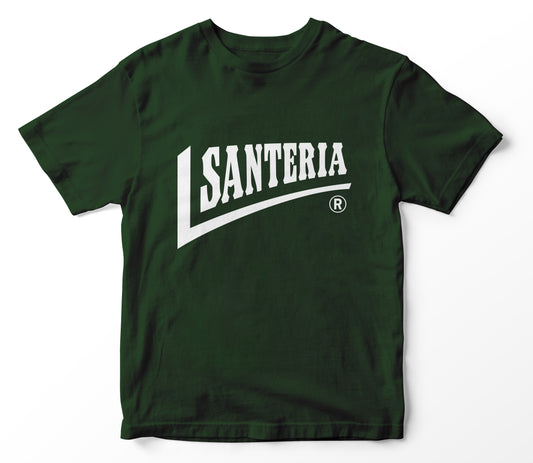 T-shirt Santeria verde - logo FLUO